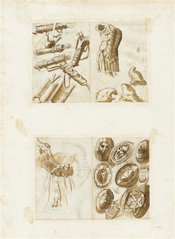 ITALIAN SCHOOL, 17TH CENTURY Collection of 15 drawings from the Cassiano dal Pozzo Museo Cartaceo.